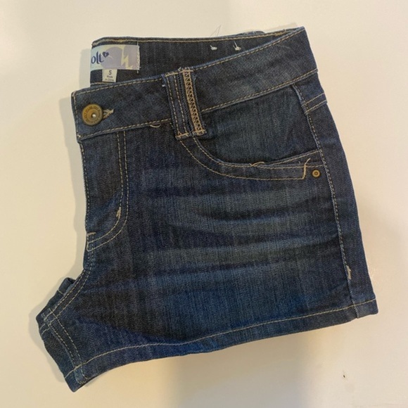JOLT Y2K STYLE DENIM SHORTS SIZE 5 JUNIORS LIKE NEW - Picture 5 of 8